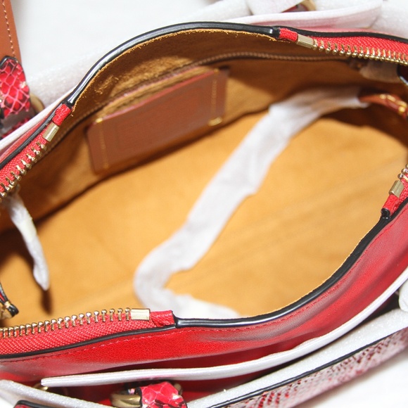 RARE COACH 1941 Collection Whipsnake Leather Outlaw 36 Satchel Purse Handbag NWT - Picture 8 of 10